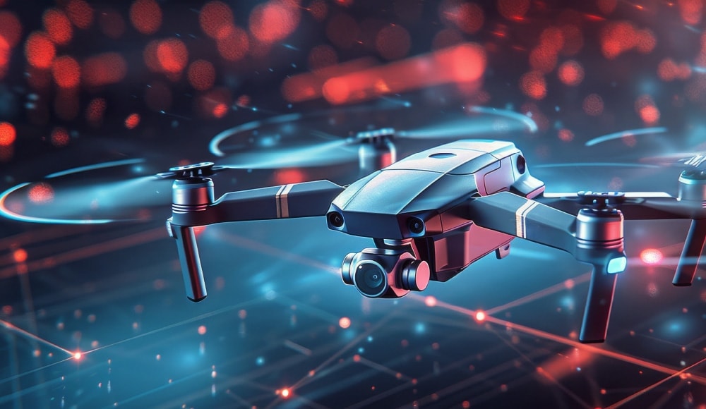 近未来的なドローンのイメージ